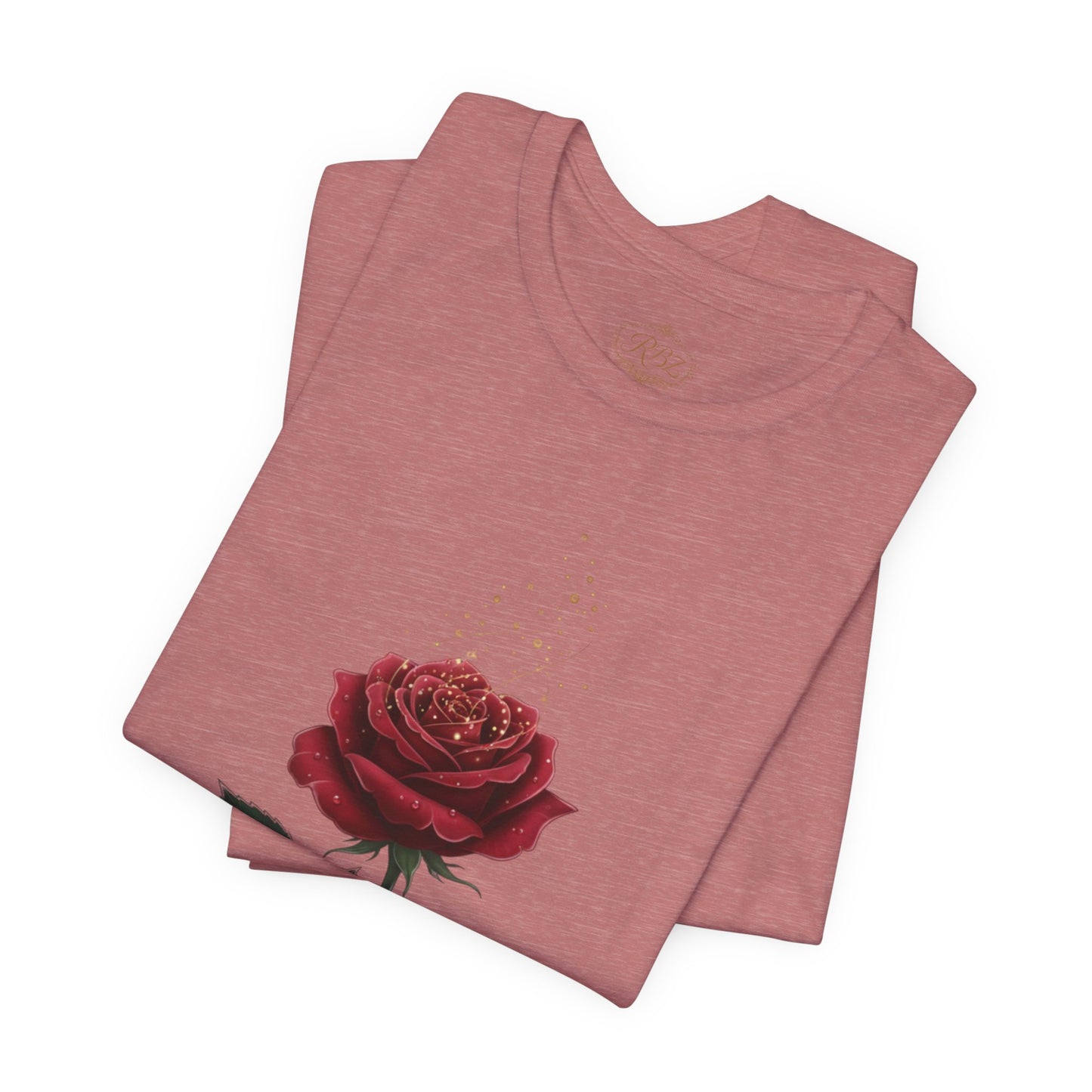 Red Rose Graphic Tee - Vintage Single Bloom T-Shirt