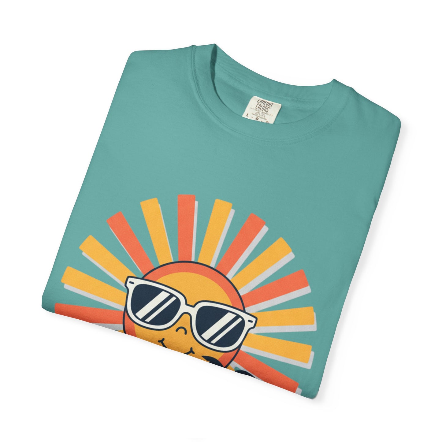 Summer Vibes T-Shirt — Retro Sun with Sunglasses Beach Graphic