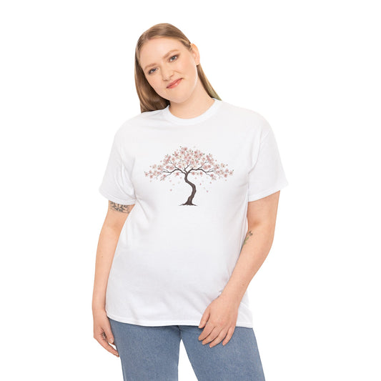 Cherry Blossom Tree T-Shirt — Minimal Floral Spring Tee