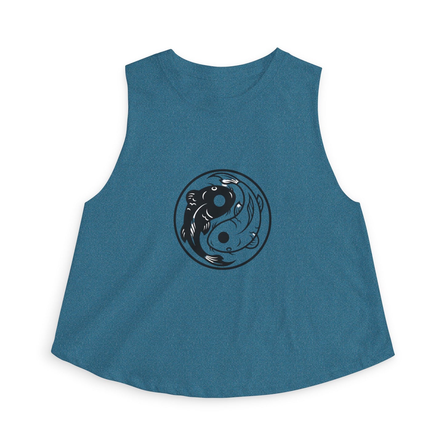 Yin Yang Koi Crop Top — Women's Graphic Crop Tank