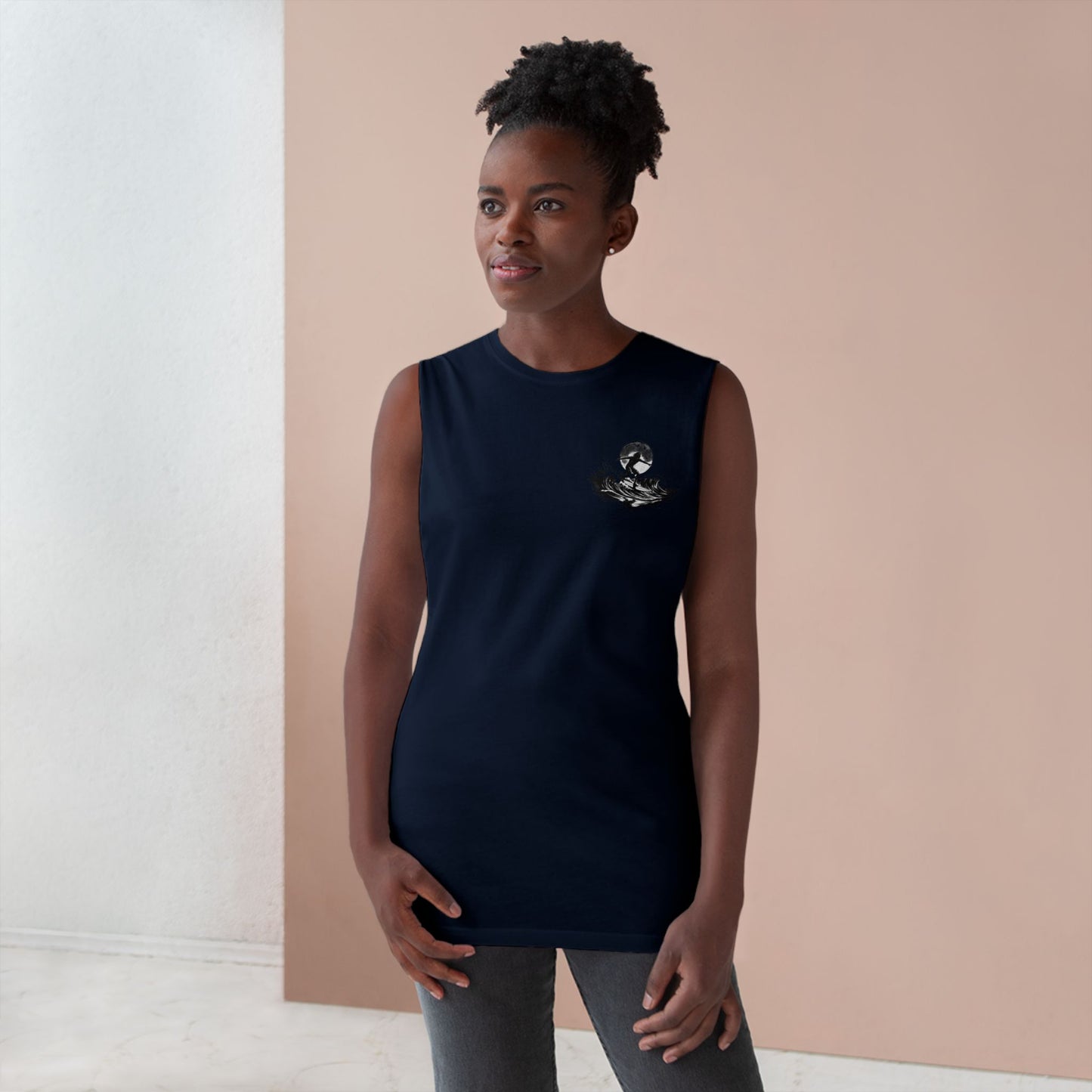 Barnard Tree Tank Top — Minimalist Chest Logo Athletic Tank