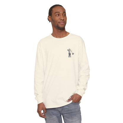 Cupid Cherub Long Sleeve Tee — Vintage Cupid Heart Graphic
