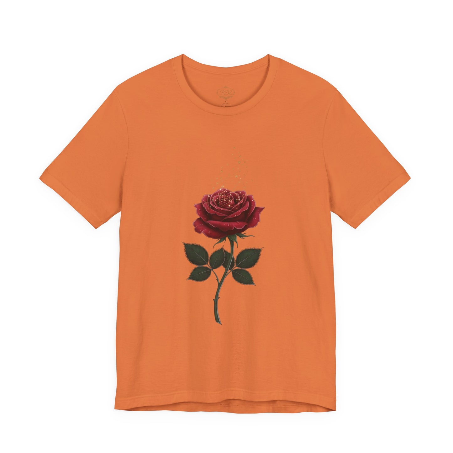 Red Rose Graphic Tee - Vintage Single Bloom T-Shirt