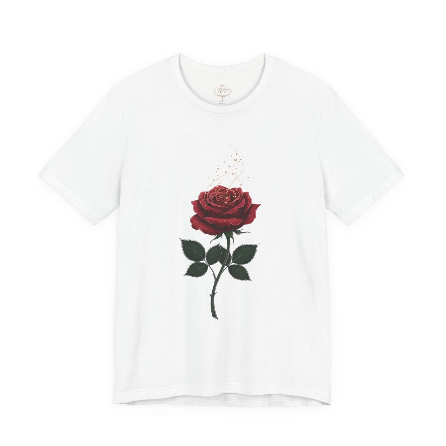 Red Rose Graphic Tee - Vintage Single Bloom T-Shirt
