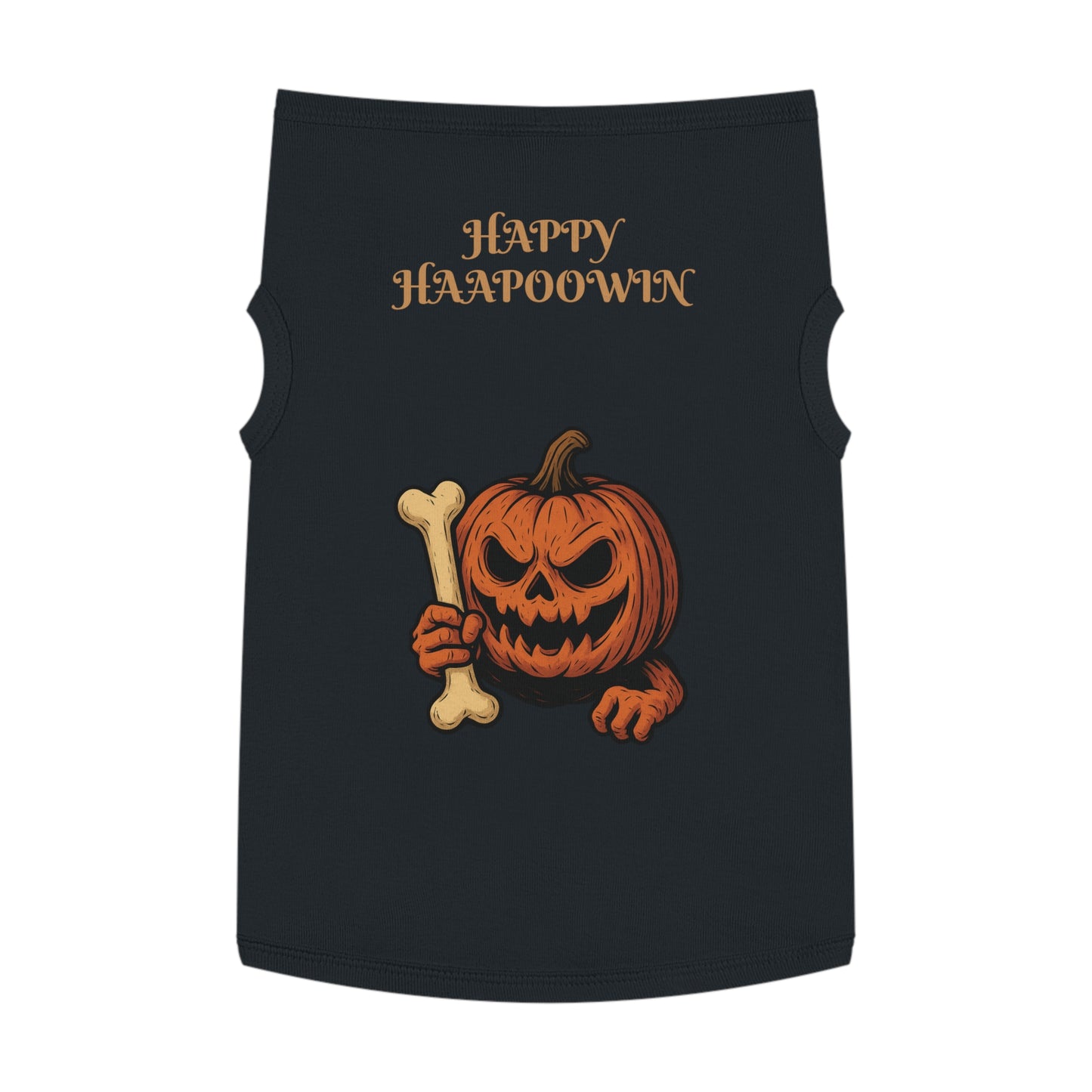 Halloween Pet Tank Top, Dog Costume, Pumpkin Themed, Fall Fashion, Pet Apparel, Seasonal Wear