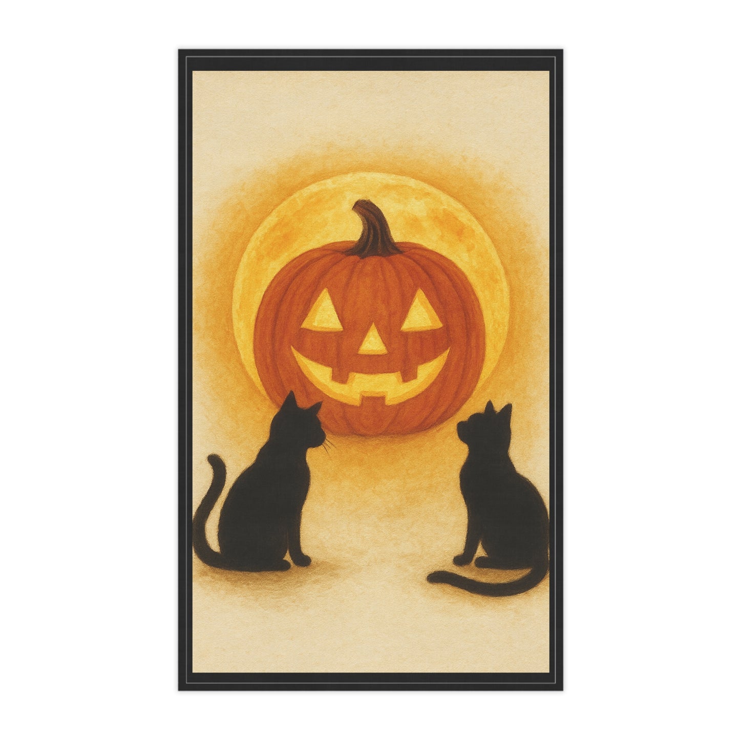Halloween Cat Tea Towels, Pumpkin Decor, Fall Kitchen Accessories, Spooky Gift for Cat Lovers, Autumn Home Decor