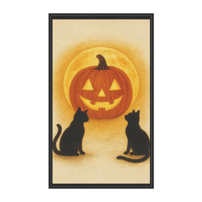 Halloween Cat Tea Towels, Pumpkin Decor, Fall Kitchen Accessories, Spooky Gift for Cat Lovers, Autumn Home Decor