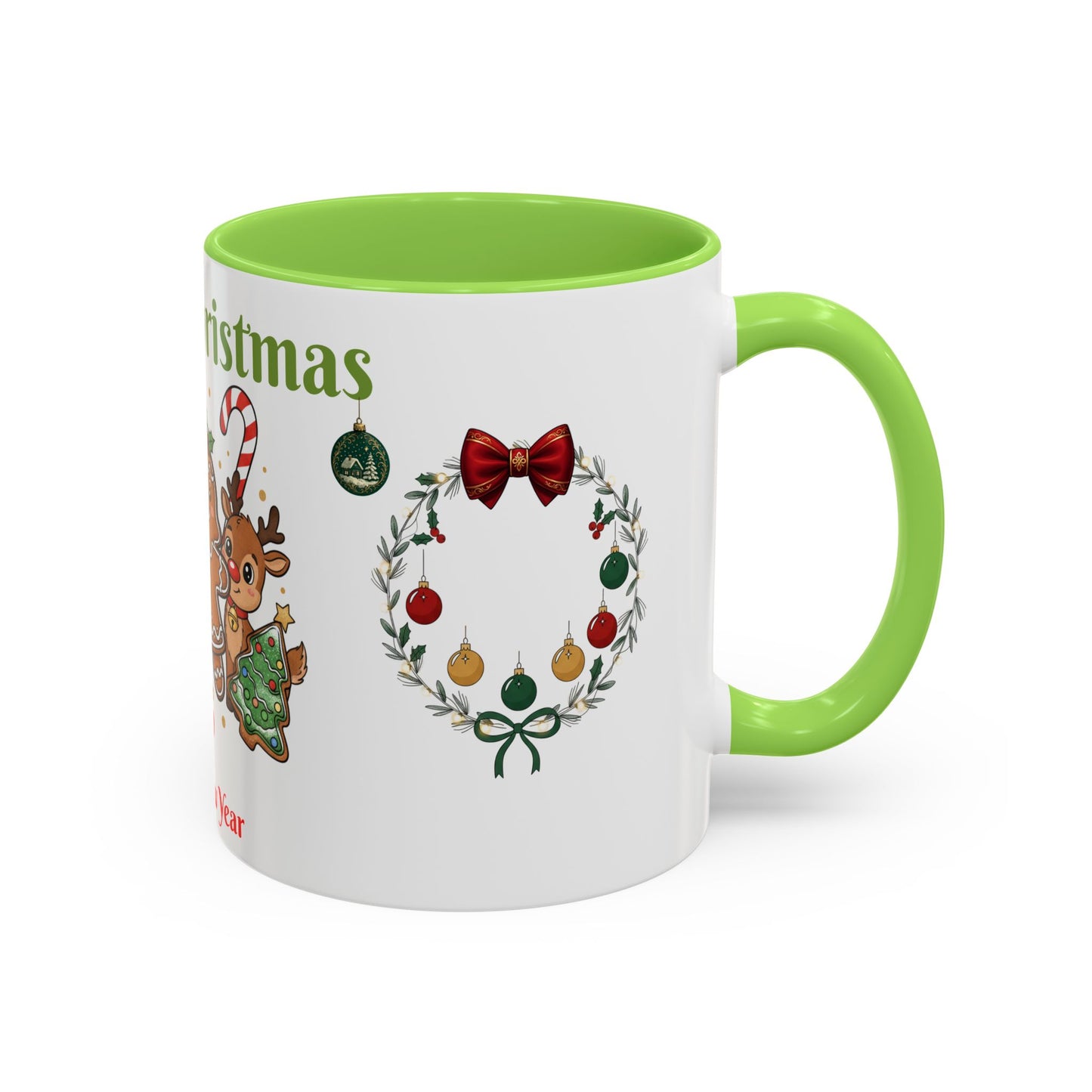 Merry Christmas & Happy New Year Gingerbread Holiday Mug (11oz/15oz)