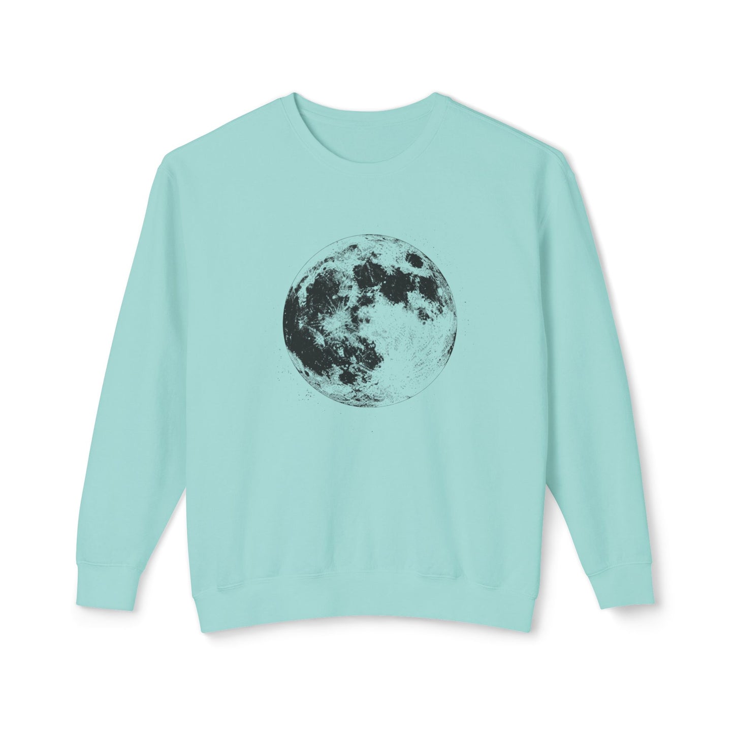 Moon Phase Crewneck Sweatshirt — Vintage Lunar Graphic Pullover