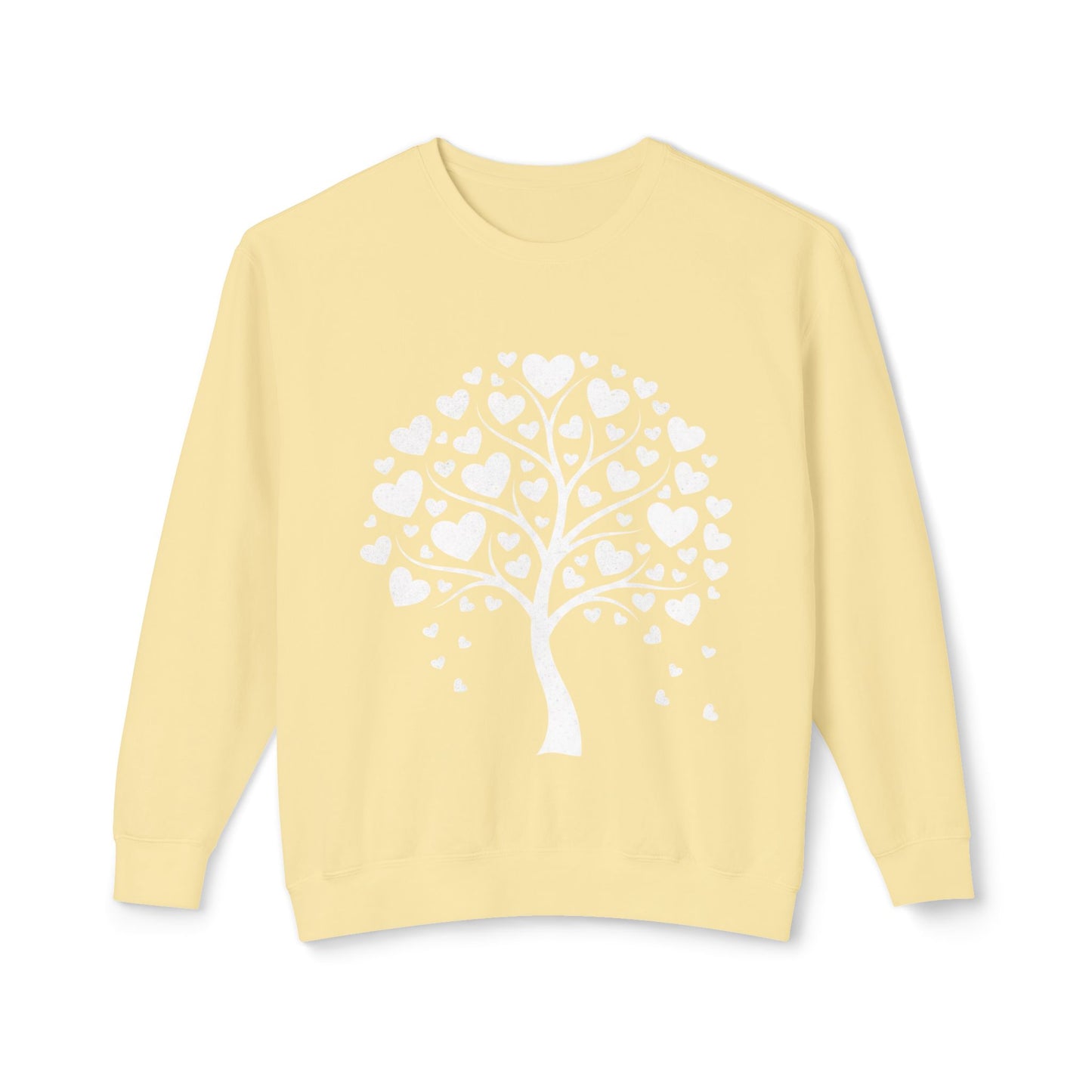 Heart Tree Crewneck Sweatshirt — Cute Love Tree Graphic Pullover