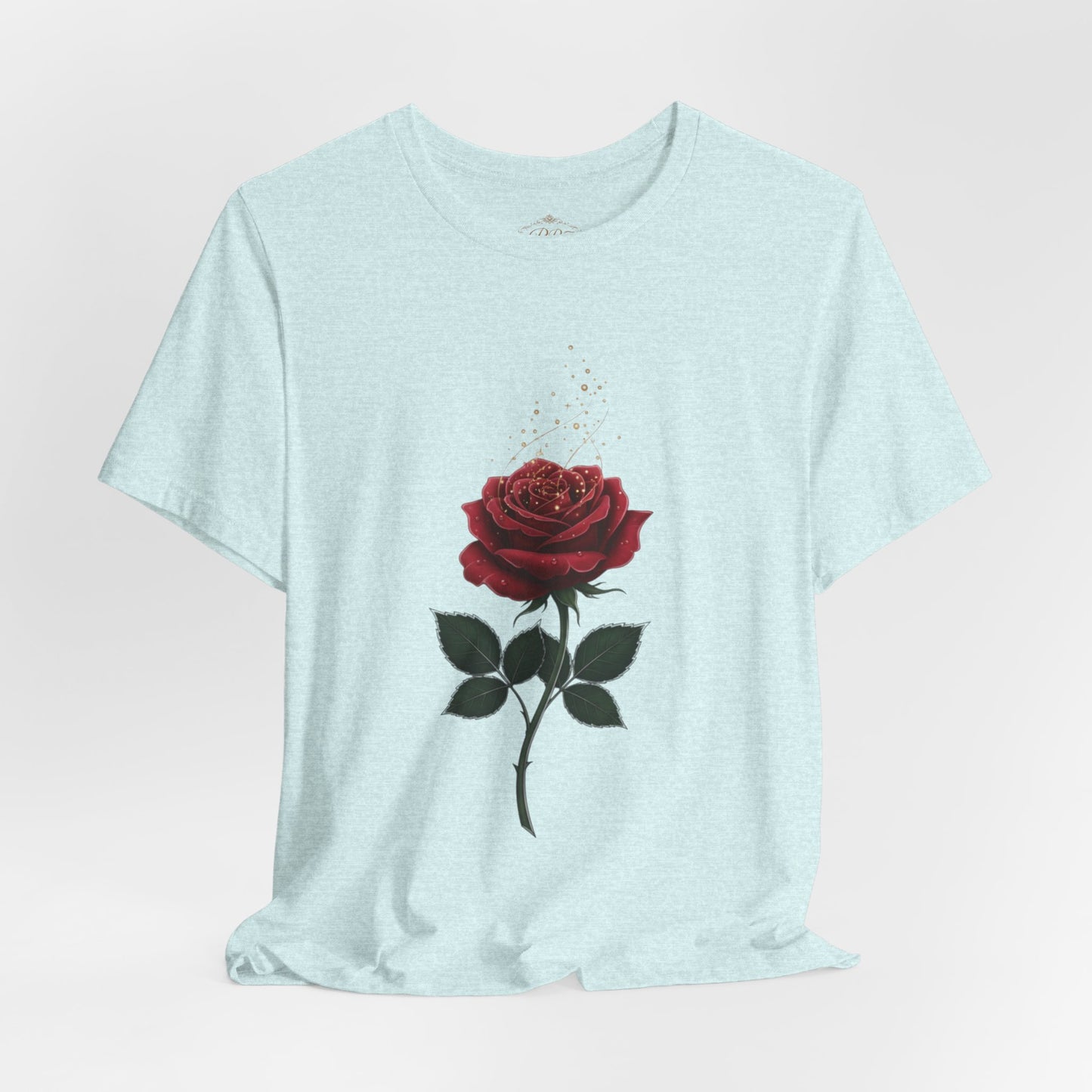 Red Rose Graphic Tee - Vintage Single Bloom T-Shirt