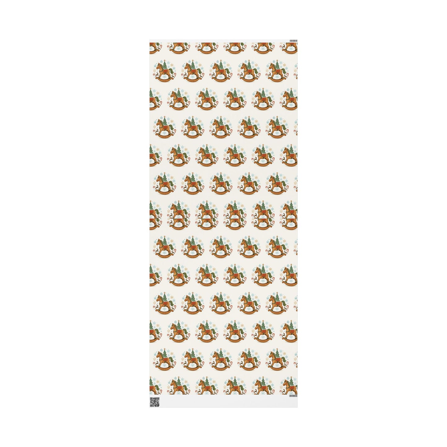 Rocking Horse Christmas Wrapping Paper – Vintage Holiday Gift Wrap