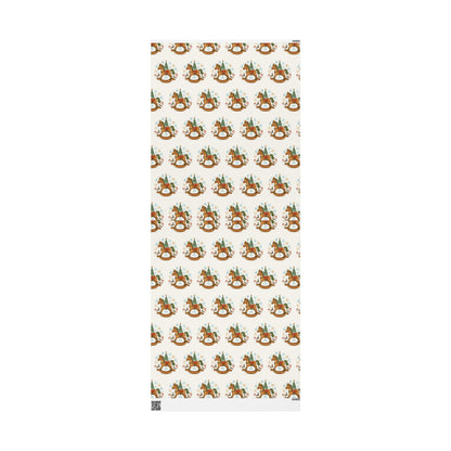 Rocking Horse Christmas Wrapping Paper – Vintage Holiday Gift Wrap
