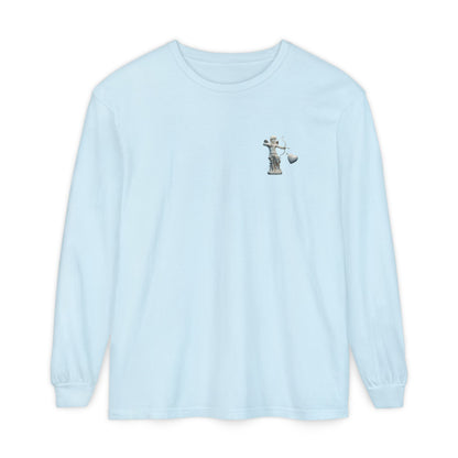 Cupid Cherub Long Sleeve Tee — Vintage Cupid Heart Graphic
