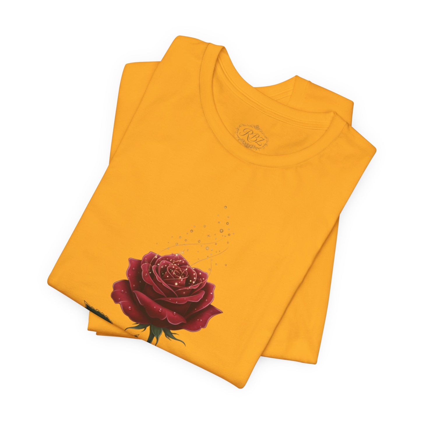 Red Rose Graphic Tee - Vintage Single Bloom T-Shirt