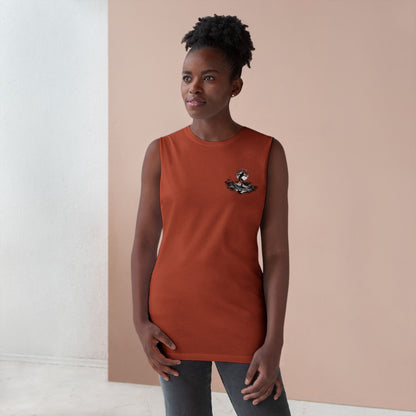 Barnard Tree Tank Top — Minimalist Chest Logo Athletic Tank