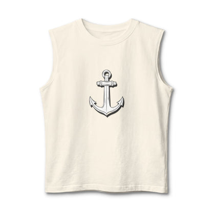 Anchor Graphic Muscle Tank — Nautical Vintage Anchor Tank Top
