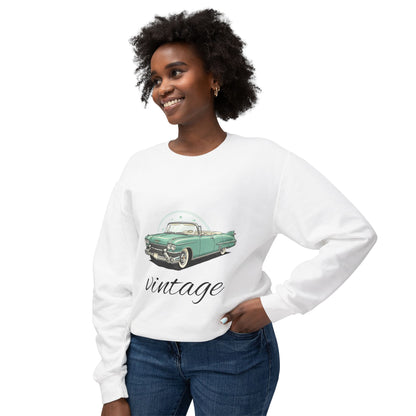 Vintage Green Classic Car Crewneck Sweatshirt