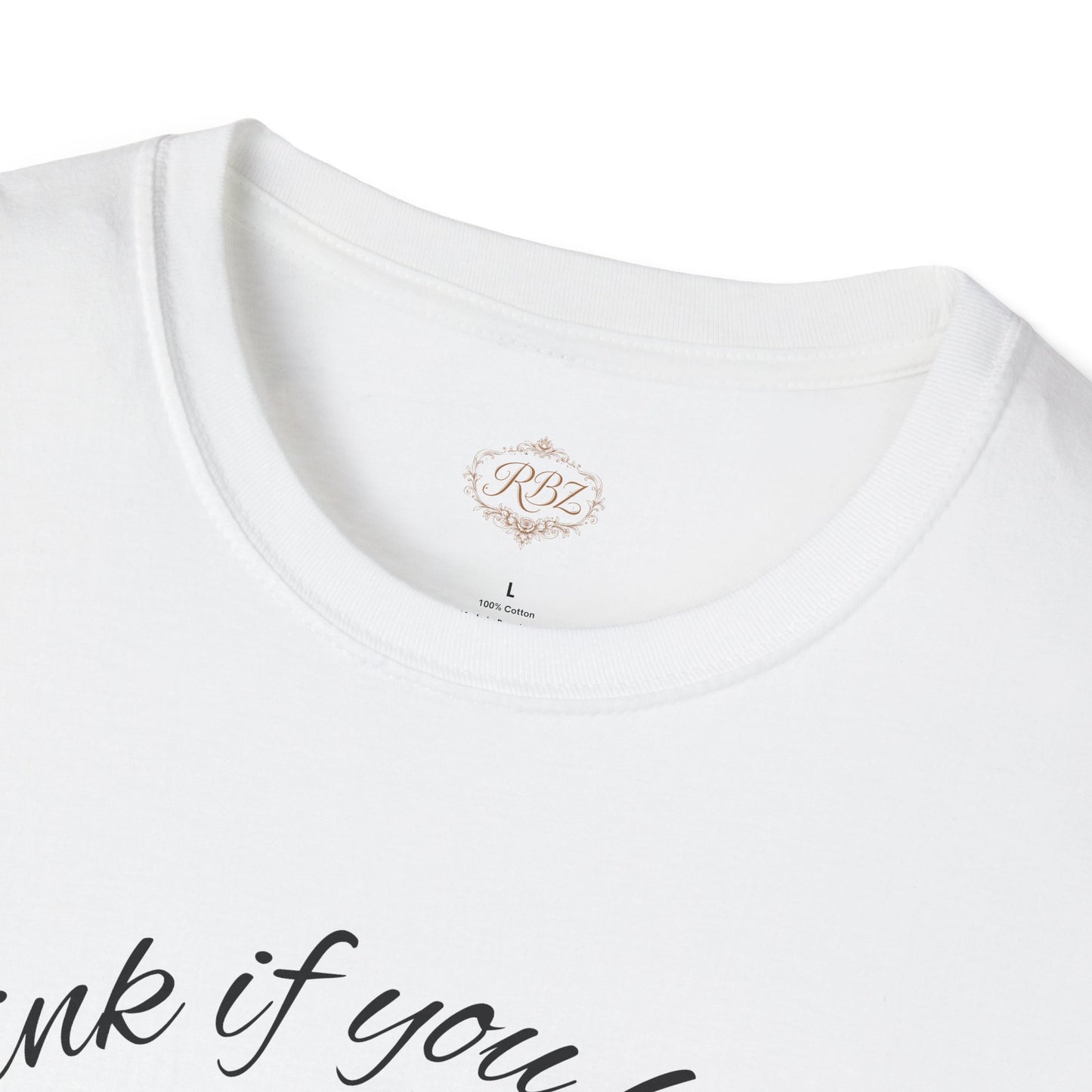 T-Shirt — 'Blink If You Love Me' Script Graphic Tee
