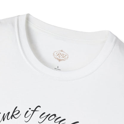T-Shirt — 'Blink If You Love Me' Script Graphic Tee