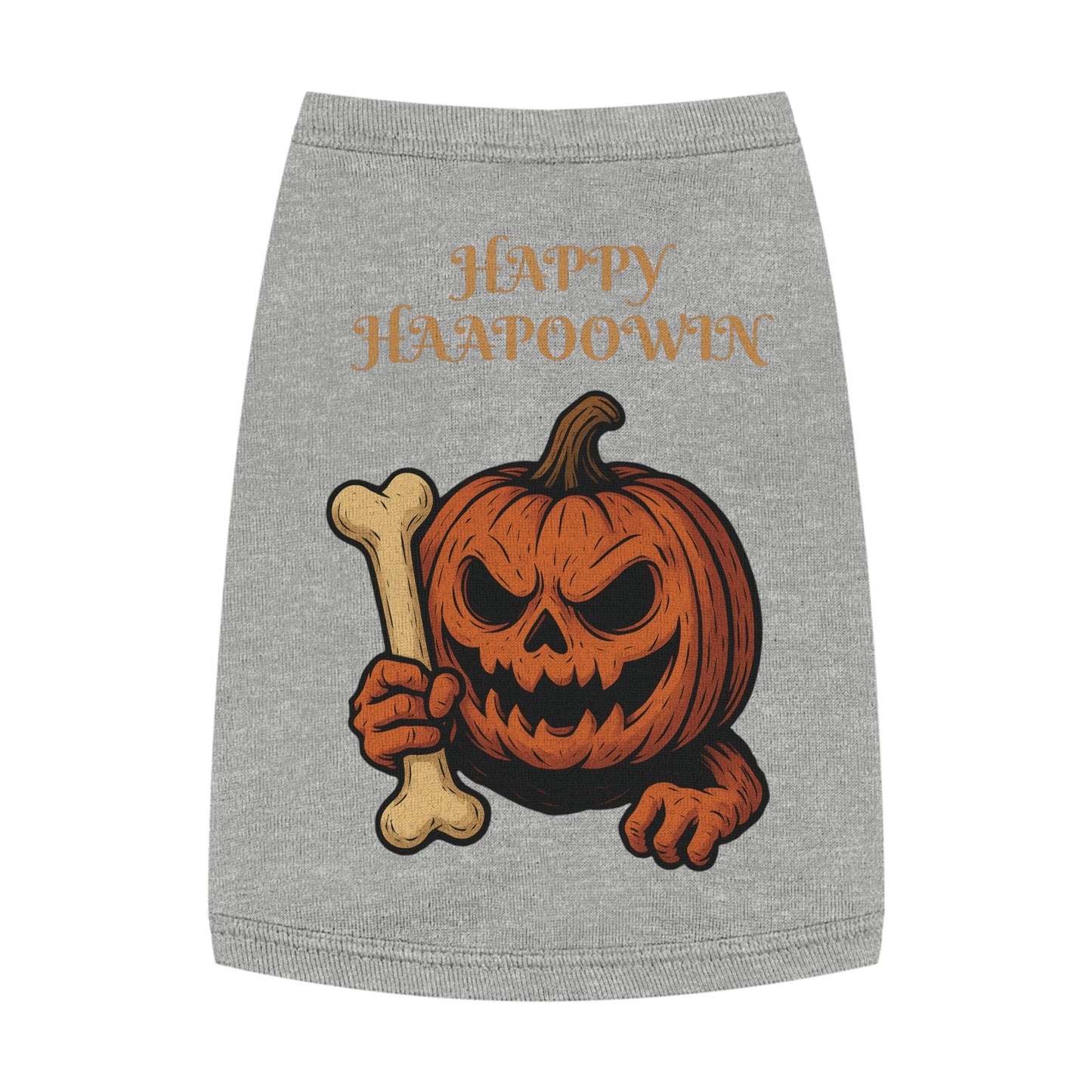 Halloween Pet Tank Top, Dog Costume, Pumpkin Themed, Fall Fashion, Pet Apparel, Seasonal Wear
