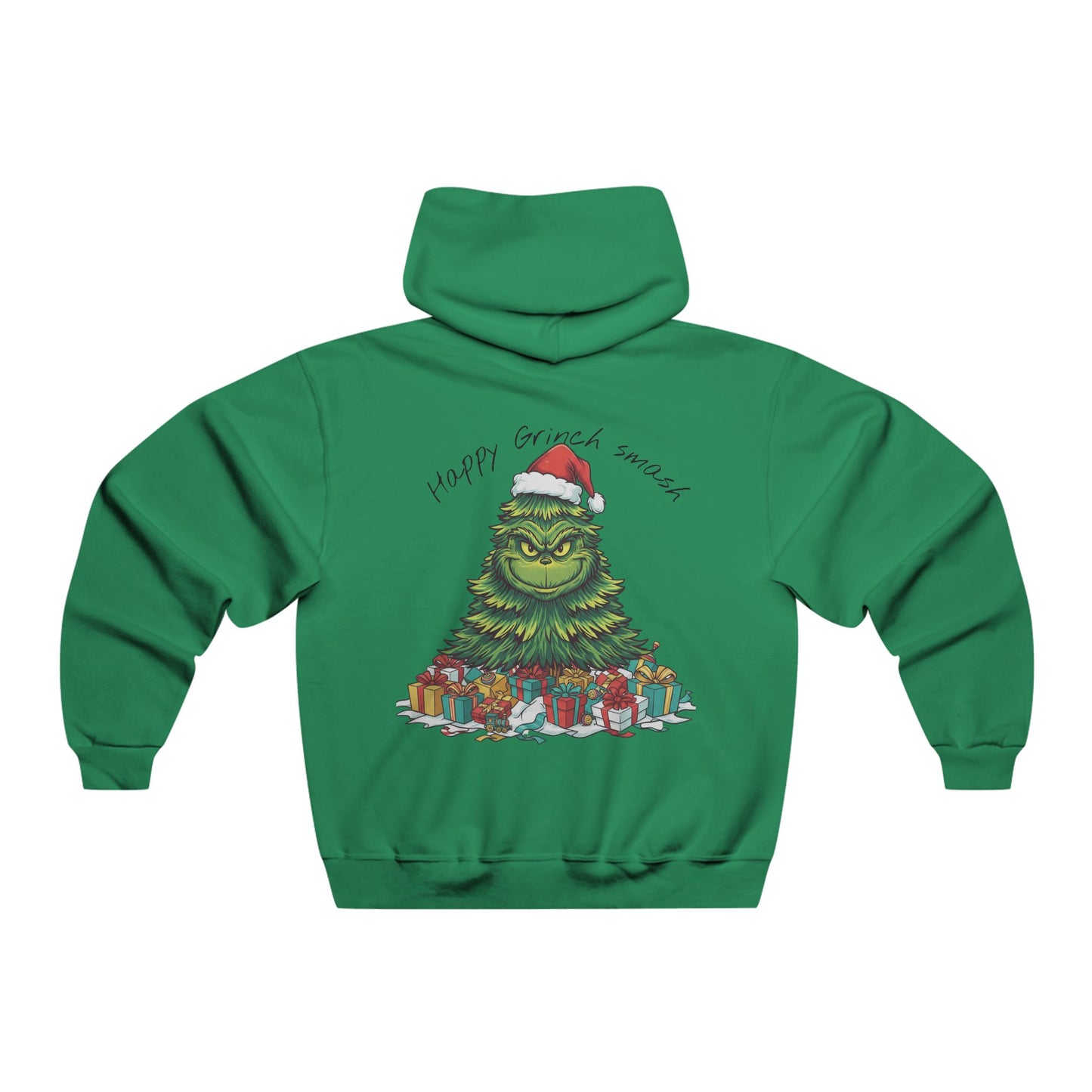 Grinch Christmas Hoodie — "Happy Grinchmas" Holiday Tree Sweatshirt
