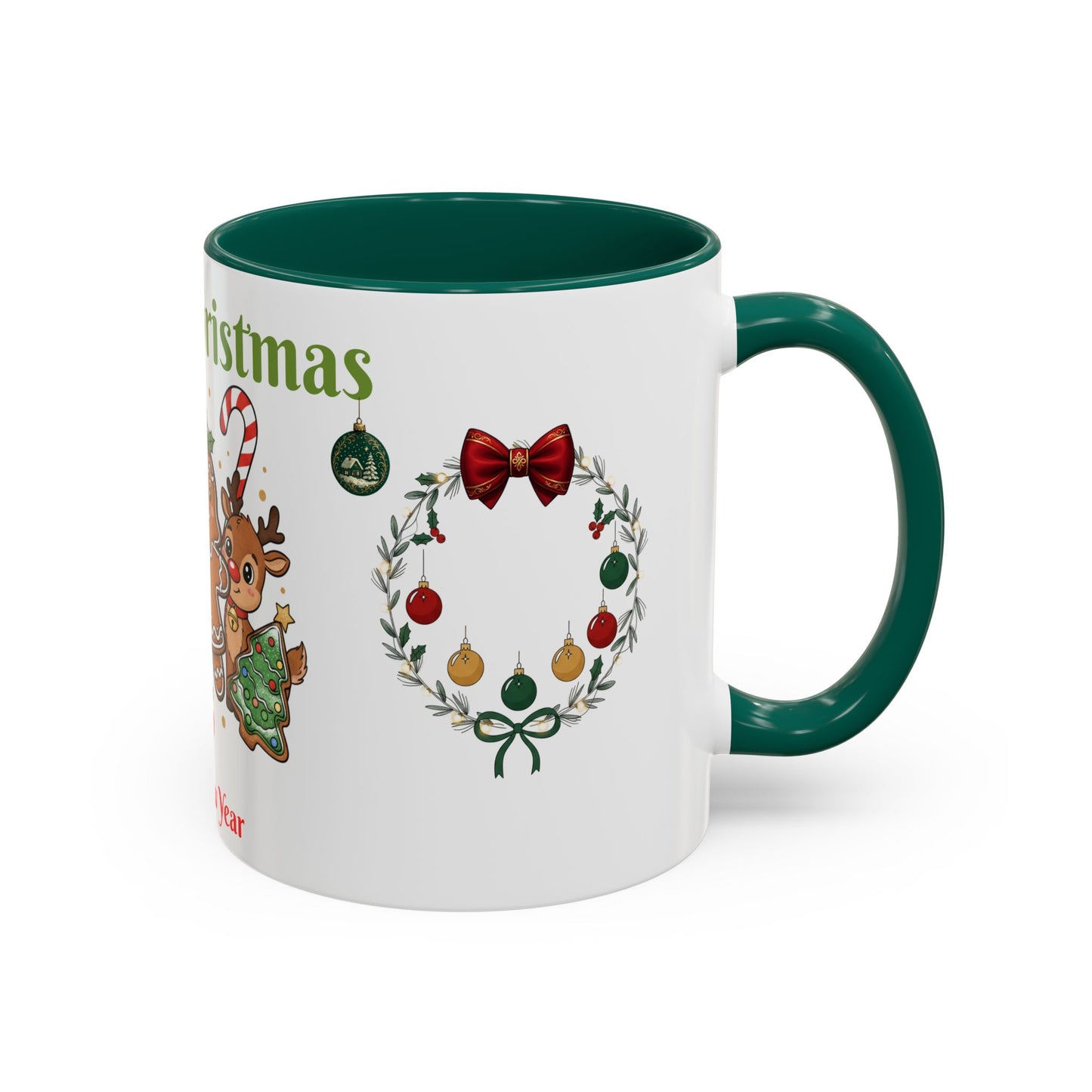 Merry Christmas & Happy New Year Gingerbread Holiday Mug (11oz/15oz)