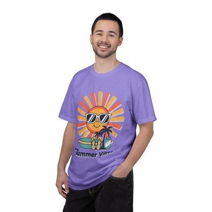 Summer Vibes T-Shirt — Retro Sun with Sunglasses Beach Graphic