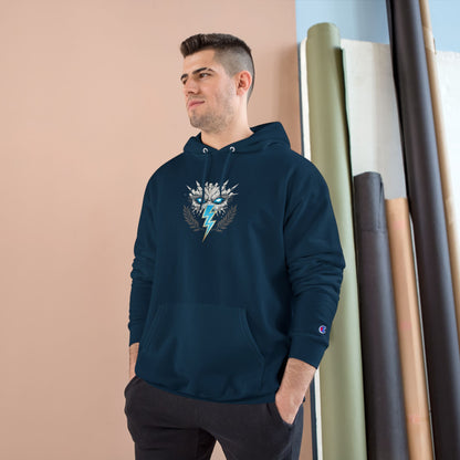 Champion Hoodie — Lightning Crest Athletic Logo Pullover
