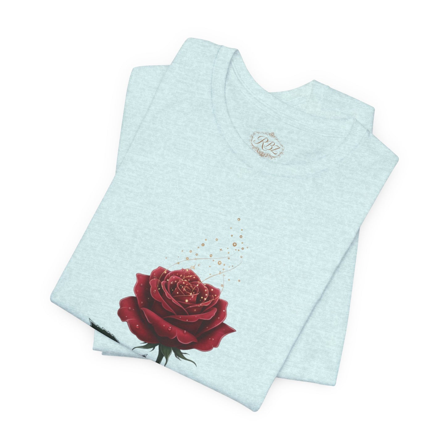 Red Rose Graphic Tee - Vintage Single Bloom T-Shirt