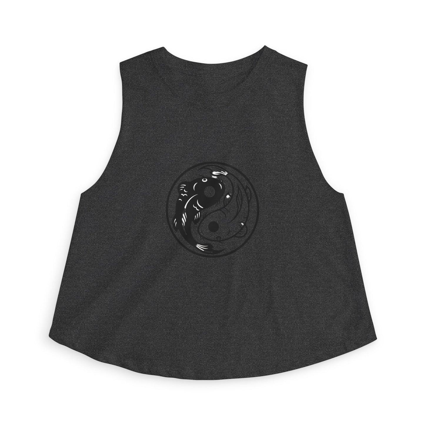 Yin Yang Koi Crop Top — Women's Graphic Crop Tank