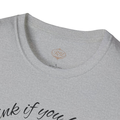 T-Shirt — 'Blink If You Love Me' Script Graphic Tee