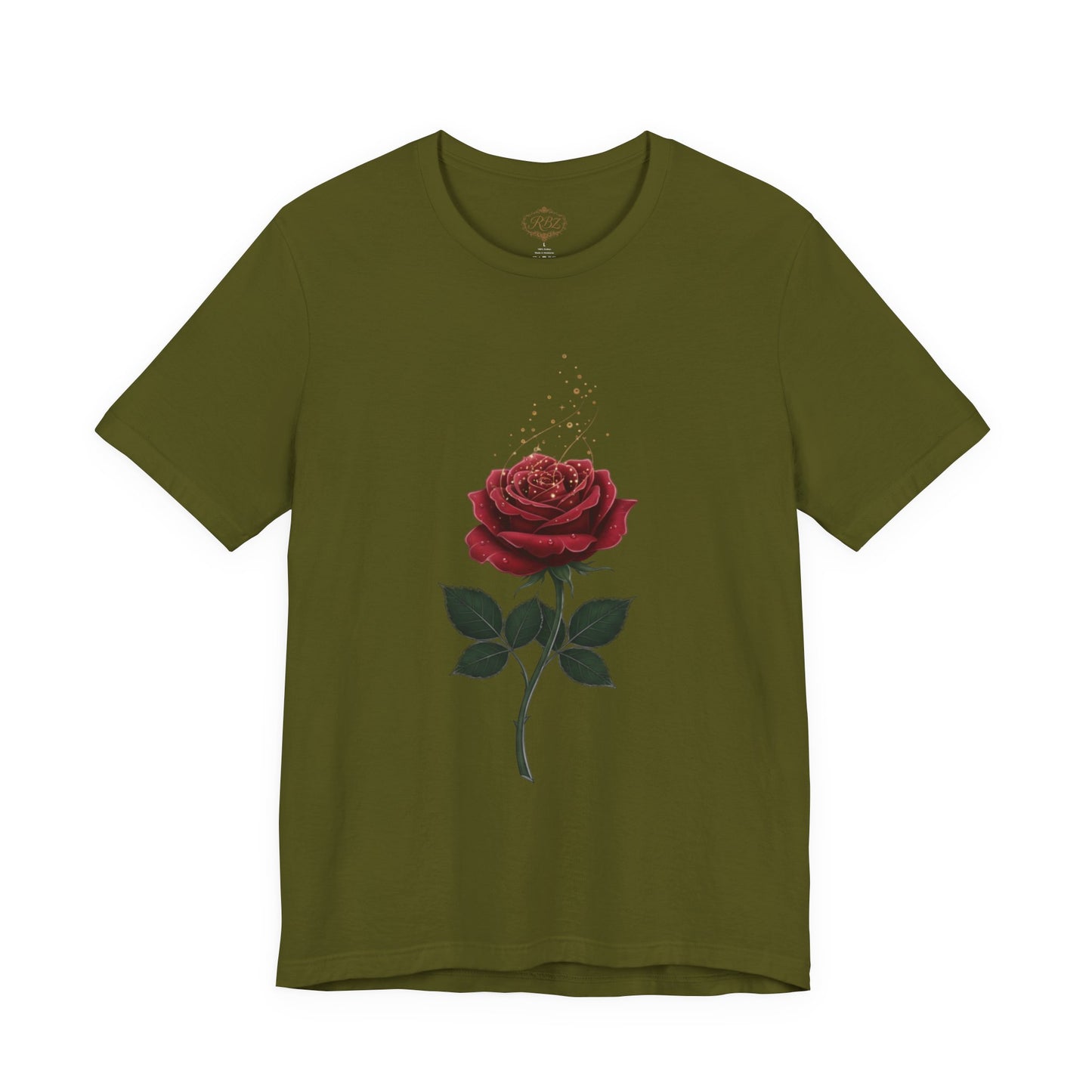 Red Rose Graphic Tee - Vintage Single Bloom T-Shirt