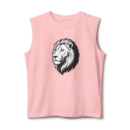 Lion Head Muscle Tank — Majestic Graphic Sleeveless Shirt