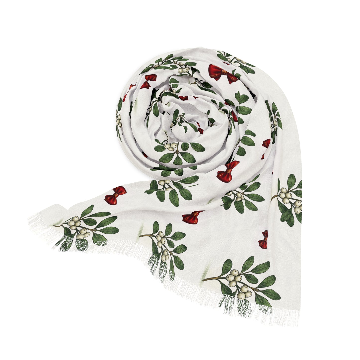 Botanical Print Light Scarf - Spring Fashion Accessory, Lightweight Wrap, Floral Scarf for Women, Gift Idea, Casual Wear