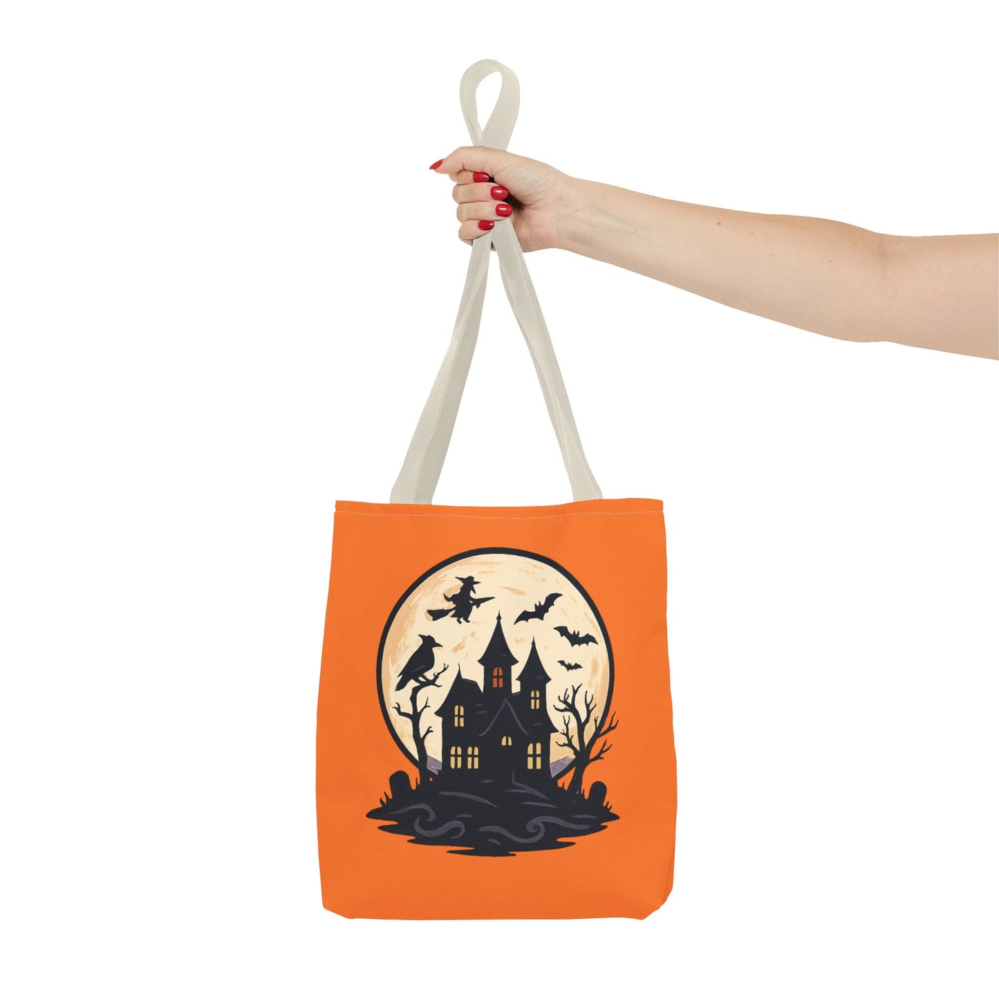 Halloween Themed Tote Bag, Pumpkin Design Bag, Spooky Tote, Trick or Treat Bag, Festive Shopping Tote, Fall Accessory