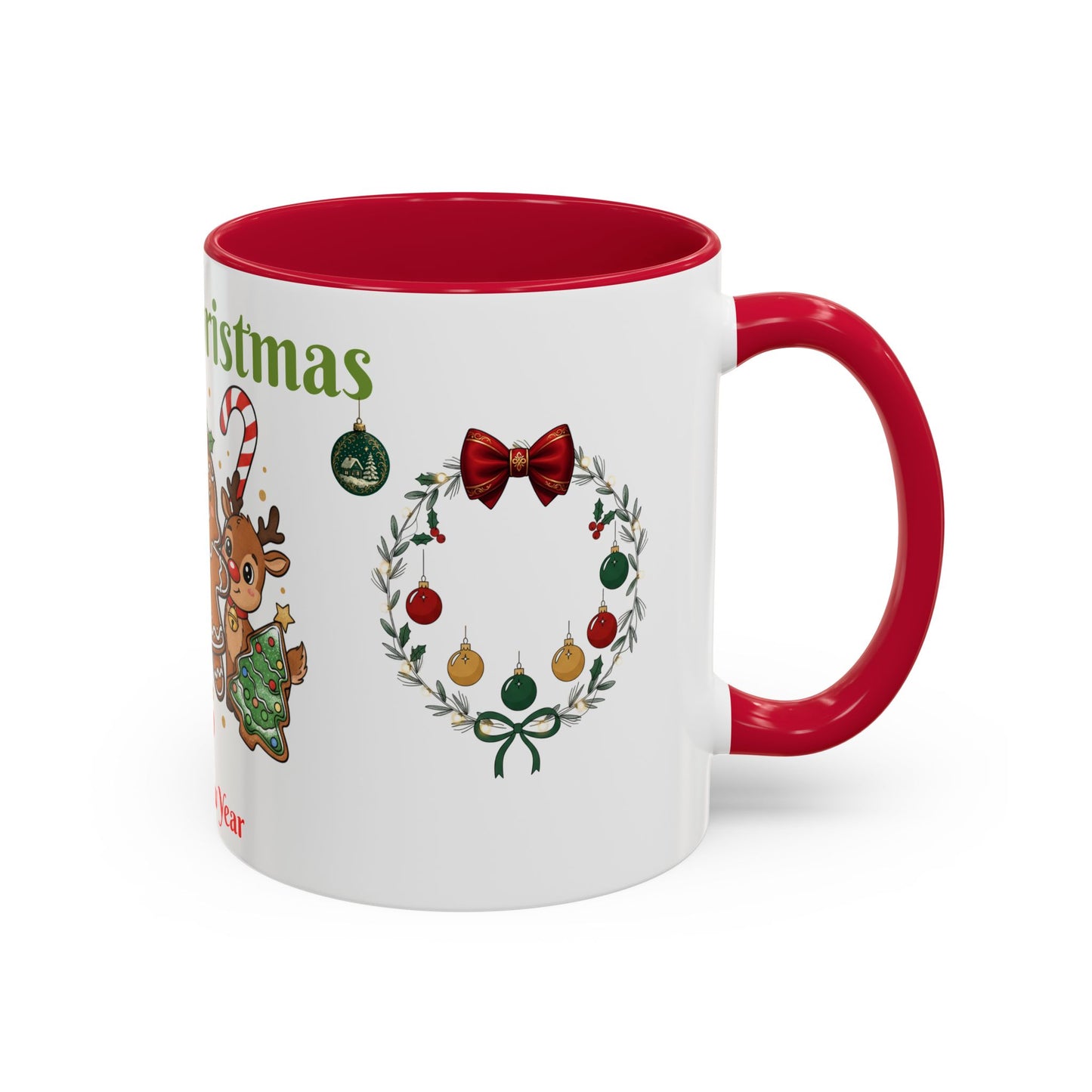 Merry Christmas & Happy New Year Gingerbread Holiday Mug (11oz/15oz)