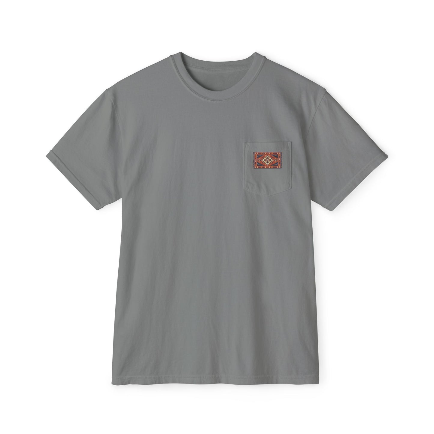 Pocket T-Shirt — Vintage Woven Patch Casual Tee
