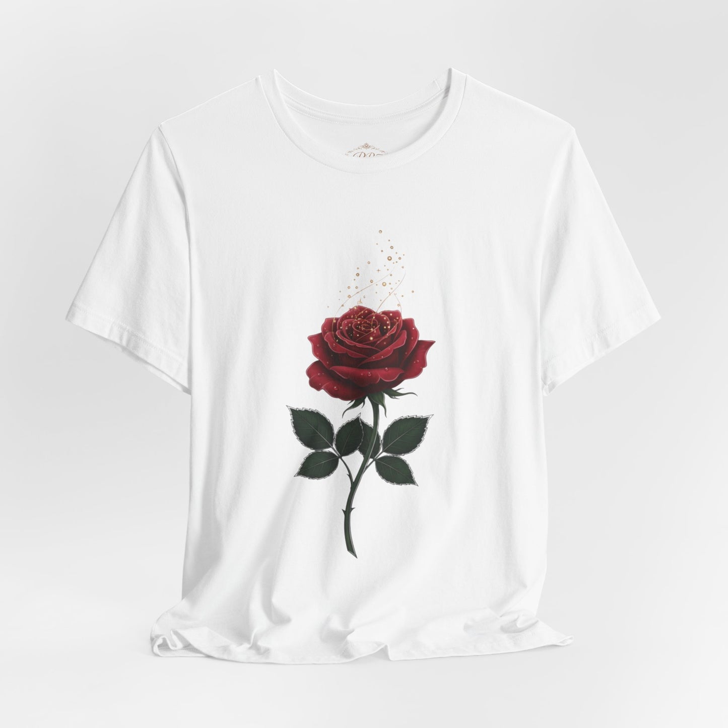 Red Rose Graphic Tee - Vintage Single Bloom T-Shirt