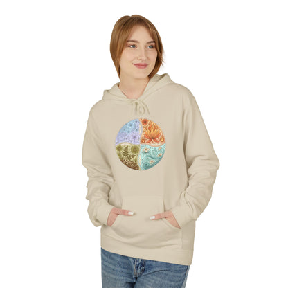 Yin Yang Seasons Hoodie — Colorful Seasonal Mandala Pullover