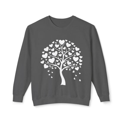 Heart Tree Crewneck Sweatshirt — Cute Love Tree Graphic Pullover