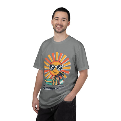 Summer Vibes T-Shirt — Retro Sun with Sunglasses Beach Graphic