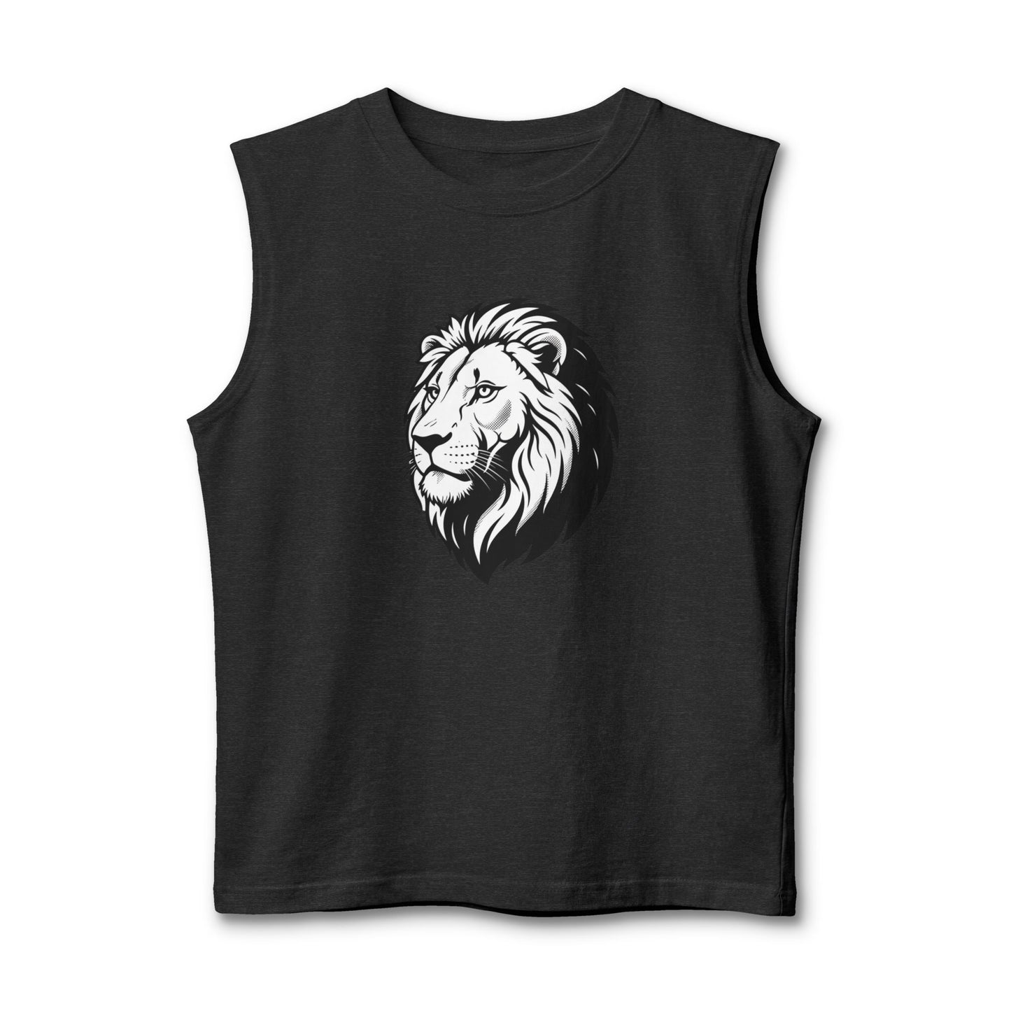 Lion Head Muscle Tank — Majestic Graphic Sleeveless Shirt