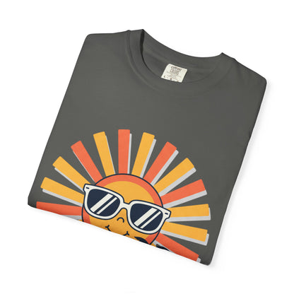 Summer Vibes T-Shirt — Retro Sun with Sunglasses Beach Graphic
