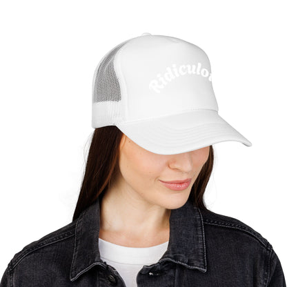 Ridiculous Foam Trucker Hat — Funny Retro Script Mesh Cap