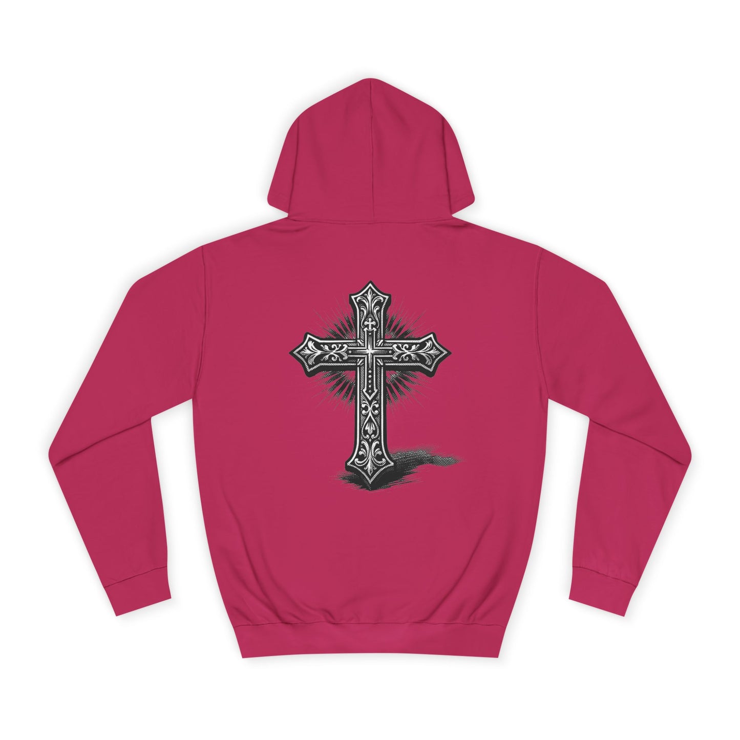 Religious Cross Hoodie — Ornate Gothic Cross Pullover