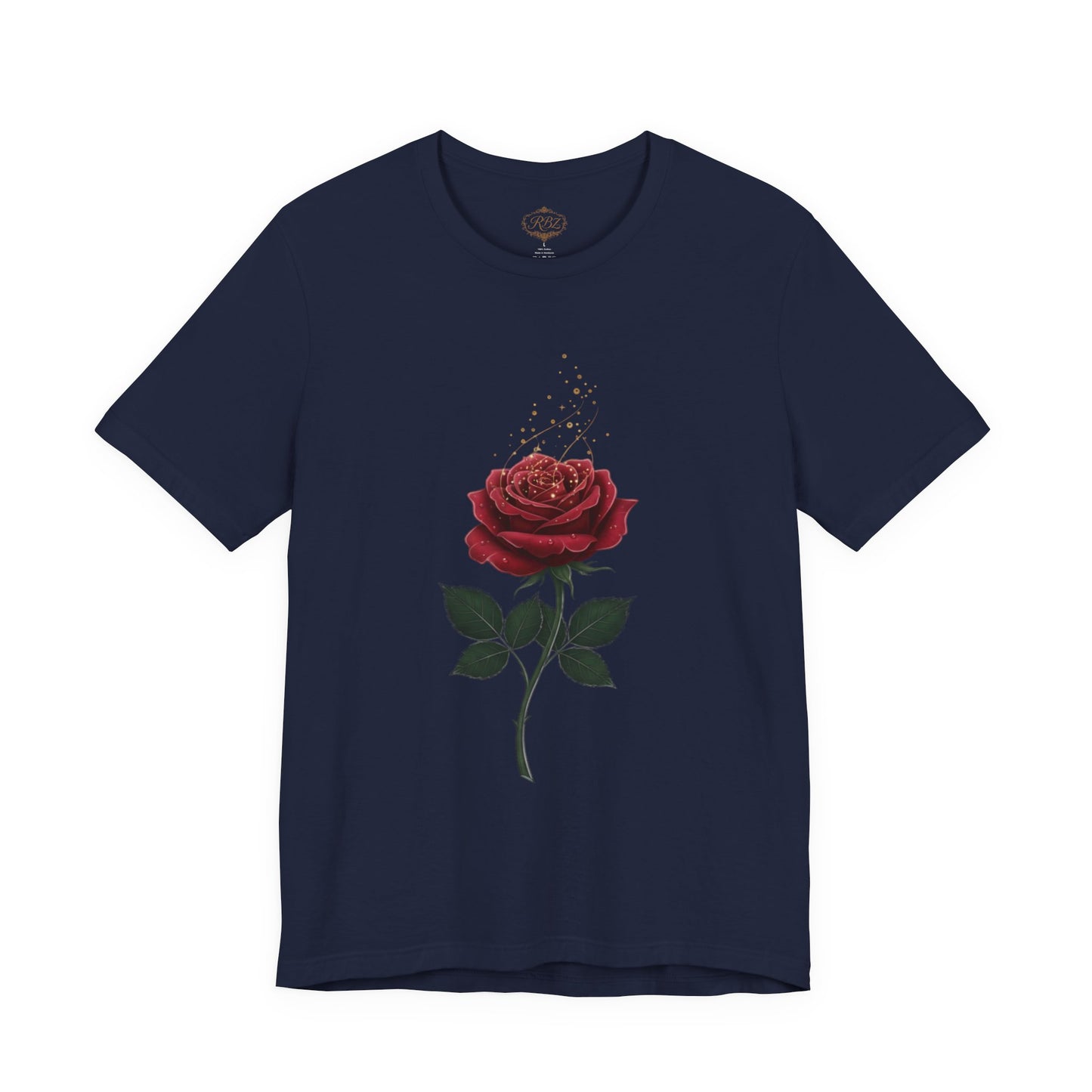 Red Rose Graphic Tee - Vintage Single Bloom T-Shirt