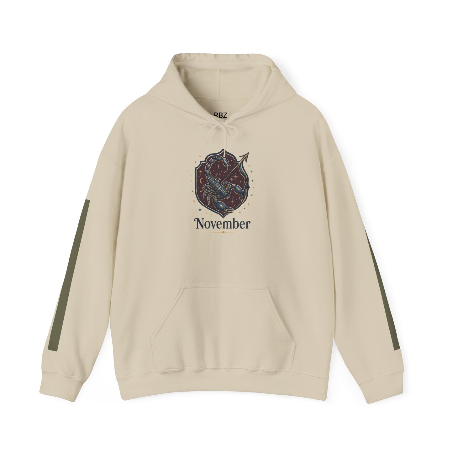 Cosmic November Hoodie - Unisex Heavy Blend Sweatshirt, Perfect for Fall, Warm Layer, Gift for Him or Her, Astrology Lovers