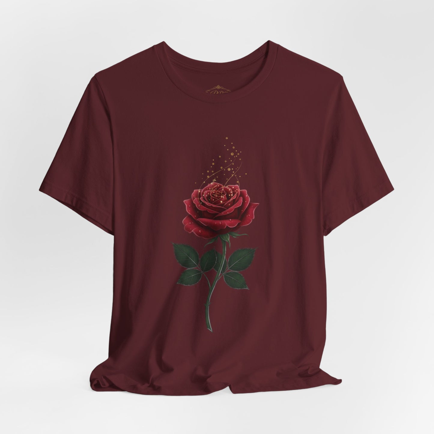 Red Rose Graphic Tee - Vintage Single Bloom T-Shirt