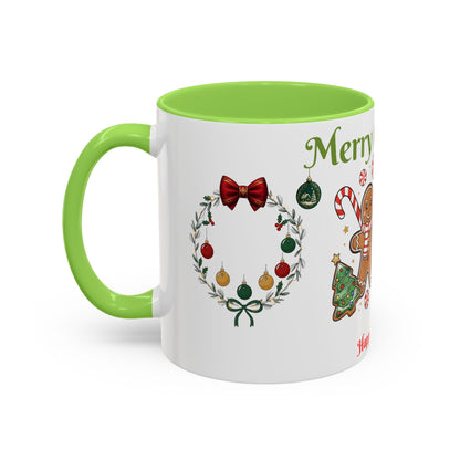 Merry Christmas & Happy New Year Gingerbread Holiday Mug (11oz/15oz)